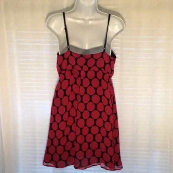 Express Silk Polka Dot Baby Doll Mini Sz M - Picture 6 of 14